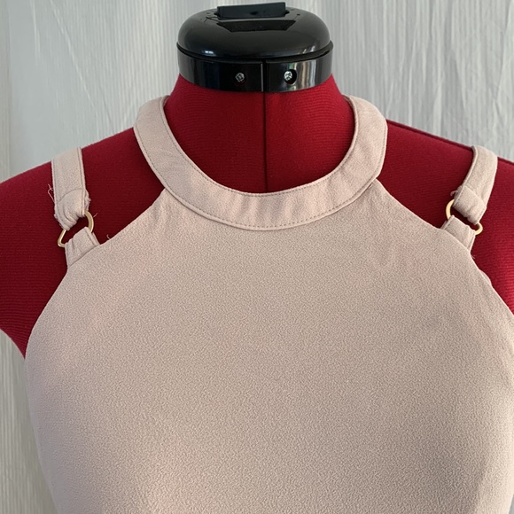 SHEIKE Blush Pink Tulip Skirt Midi Dress Size 10 - Picture 4 of 11